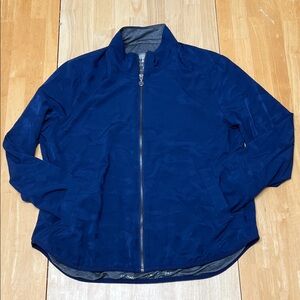 Healing Hands Camo Navy Blue Scrub Jacket